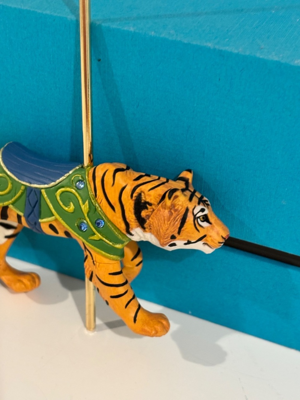 HALLMARK KEEPSAKE WILD Tiger Carousel Ride Christmas ornament special series - Picture 5 of 12
